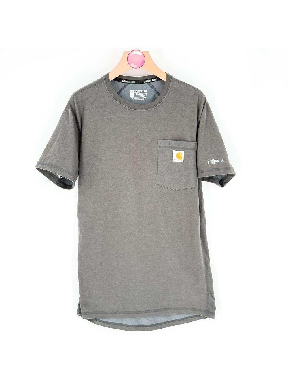 Carhartt Force Relaxed Fit Pocket T Shirt Gray Workwear Gorpcore Mens Small - Picture 1 of 8